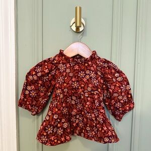 Cat & Jack Kids Floral Dress - Red and Purple